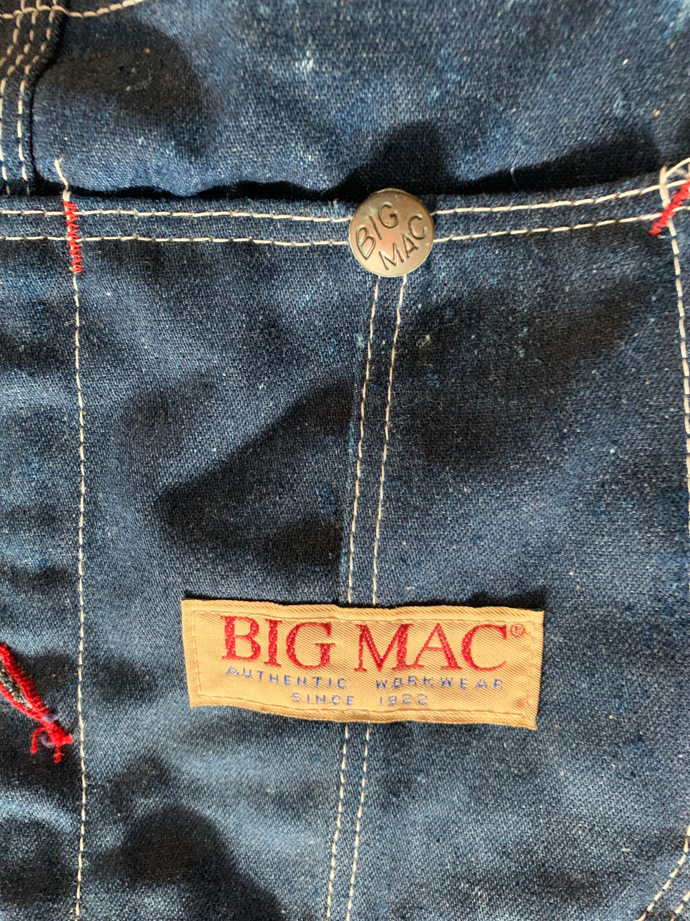 Vintage Big Mac Overalls Square Bak Dead Stock Made in USA Vintage Big Mac Overalls Square Bak Dead Stock Made in USA