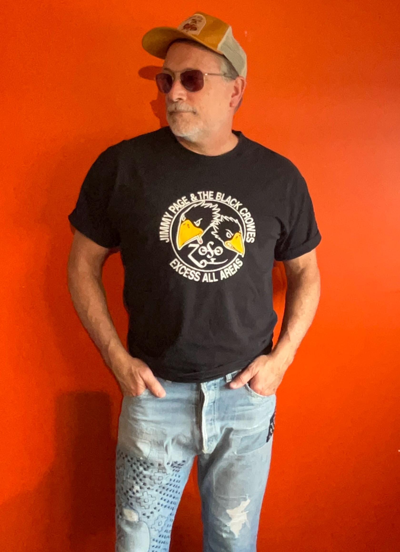Vintage Jimmy Page & the Black Crowes 2000 Concert T-shirt - XL - Etsy