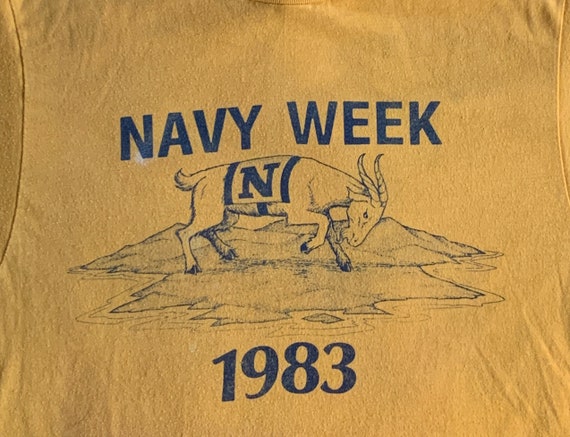 Vintage Navy Week 1983 t shirt made in USA single… - image 2