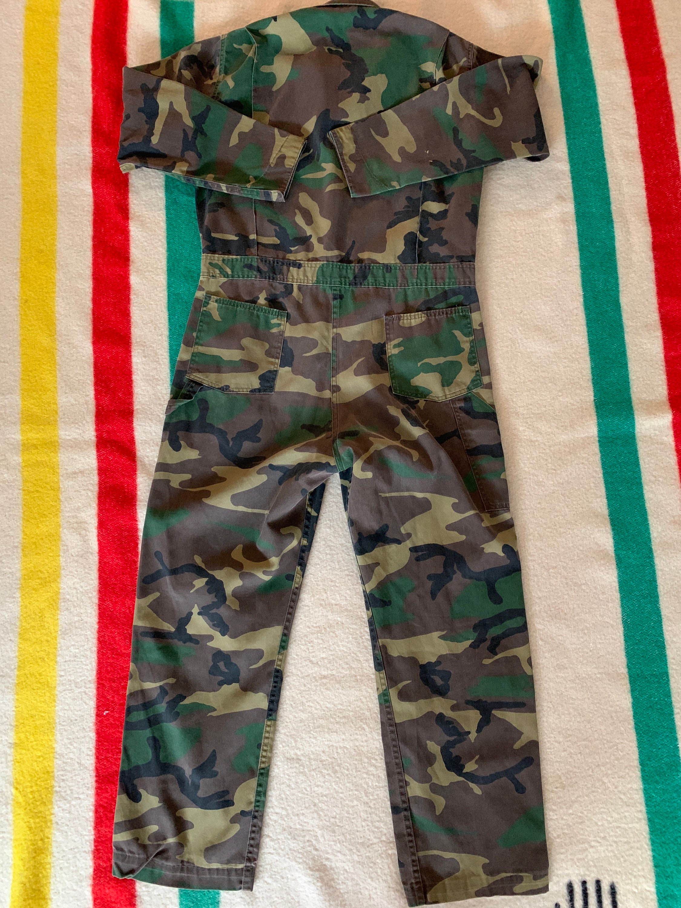 Vintage Key Imperial Camo Coveralls Talon Zipper Etsy