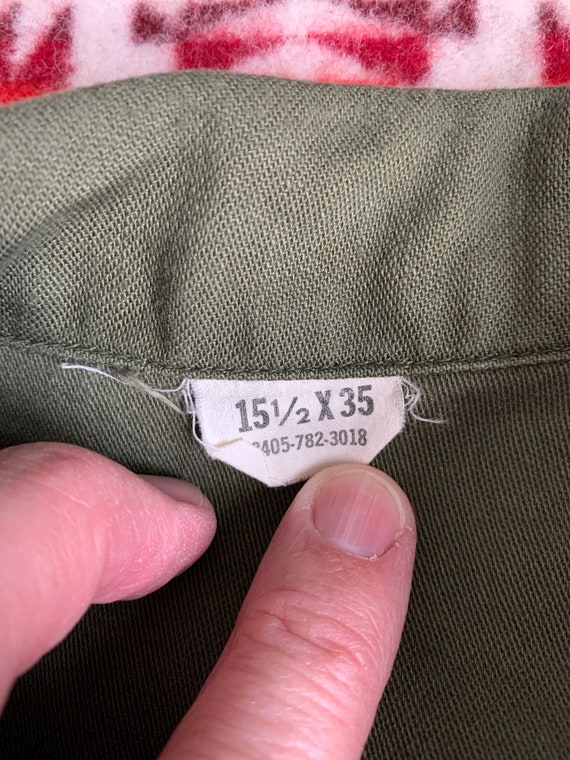 Vintage Army Utility Shirt Jacket OG 107 Vietnam … - image 4