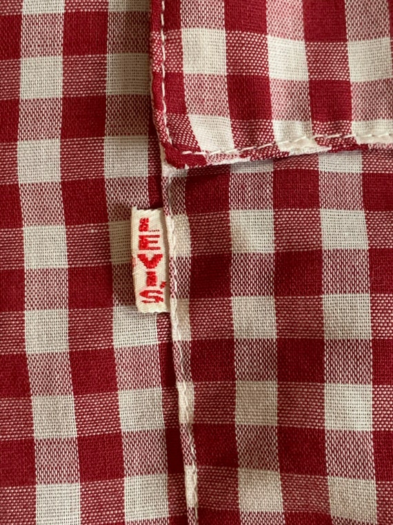 Vintage Levi’s Big E gingham shirt made in USA - image 3