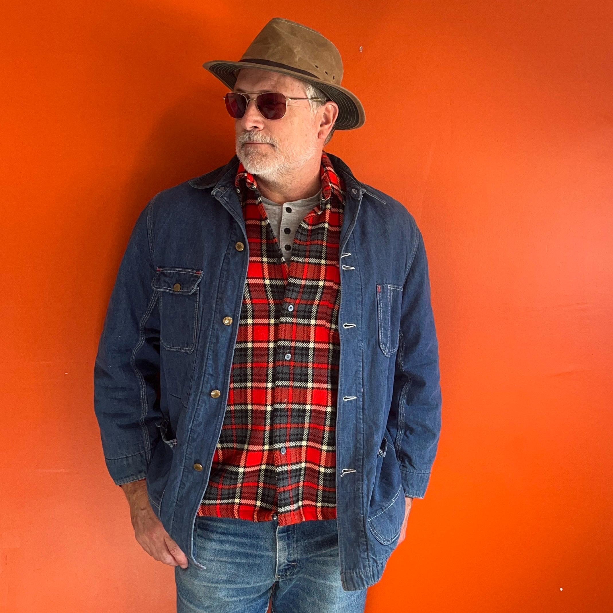 ジャケット・アウター 50s - 60s Sears hercules coverall denim Vintage Hercules Jacket Mens Small S Denim 40s 50s Blanket Lined