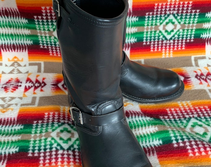 Vintage Harley Davidson Boots Made in USA Motorcycle Engineer Etsy