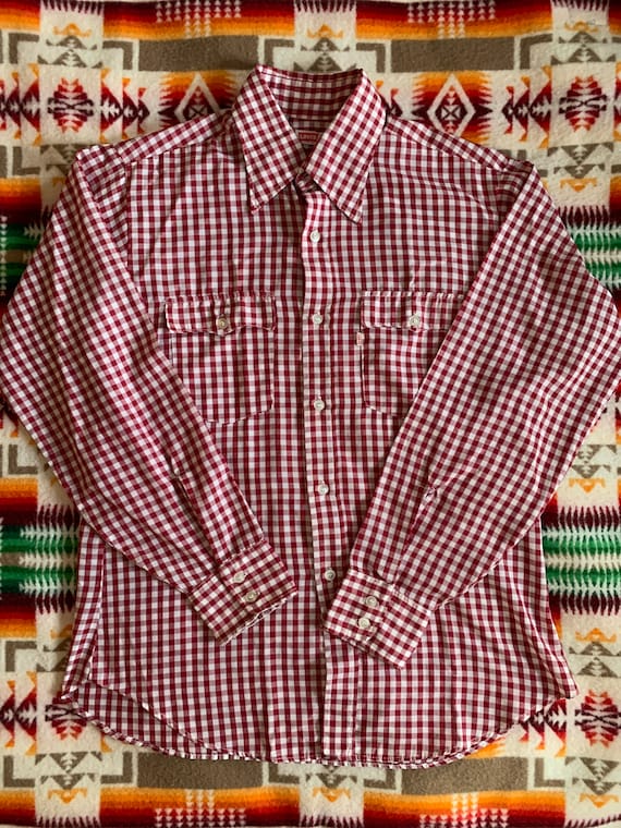 Vintage Levi’s Big E gingham shirt made in USA - image 1