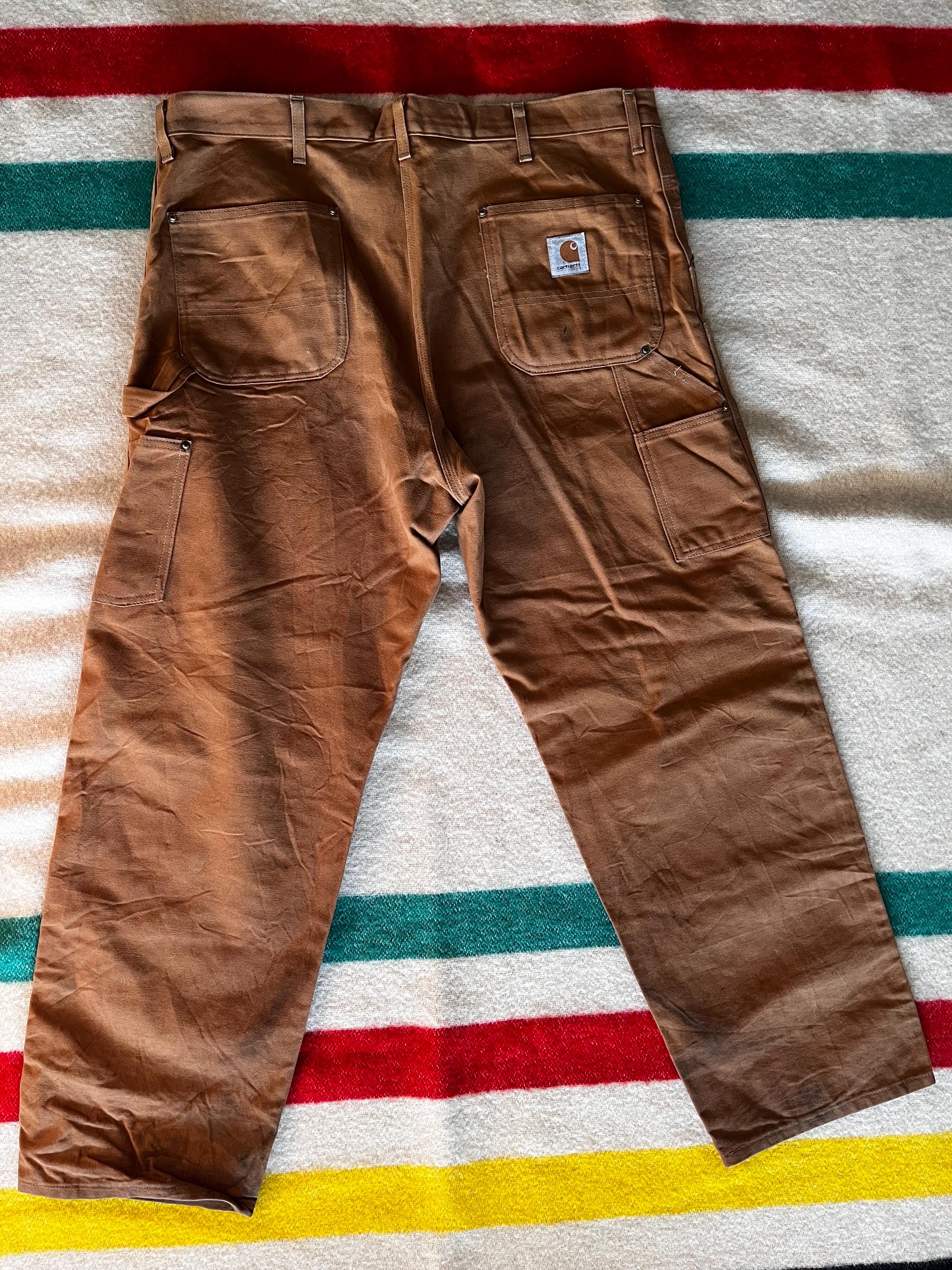 Carhartt ダブルニー Made in USA カーハート ダックパンツ ダブルニー ブラック アメリカ製 サイズ W