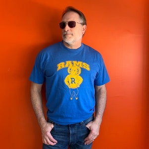 Vintage 90s Rams t shirt made in USA single stitch XXL