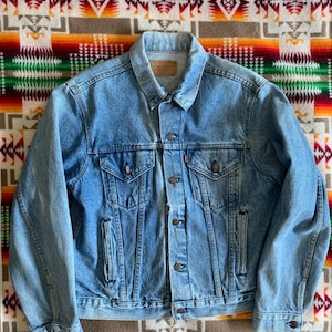 Vintage Levis denim jacket made in USA trucker jacket size 42