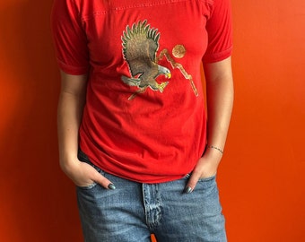 Vintage t-shirt med enkelsöm, tillverkad i USA