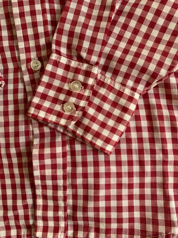 Vintage Levi’s Big E gingham shirt made in USA - image 5