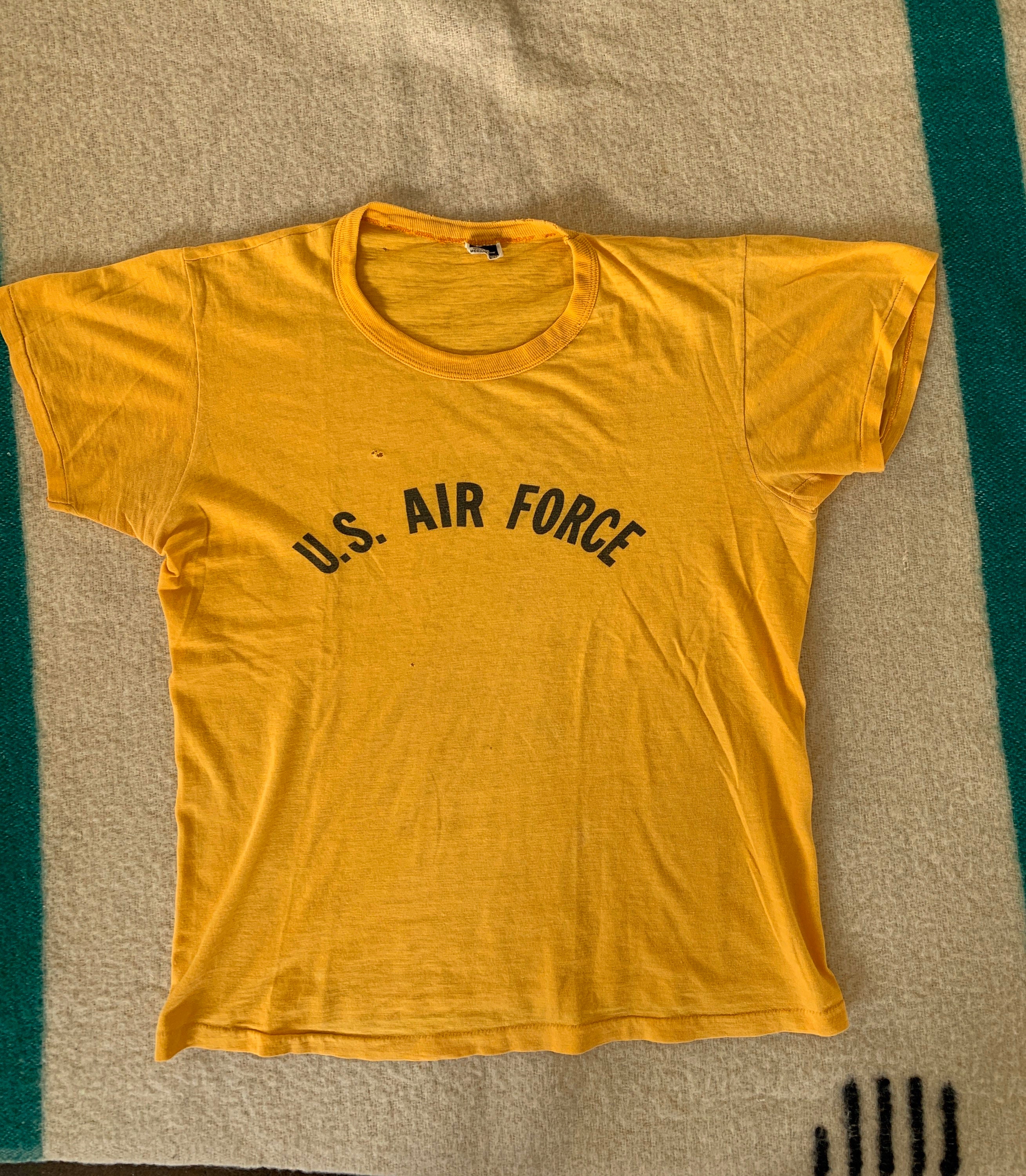 1960s Stedman US Air Force Yellow Single Stitch PE Shirt - Etsy