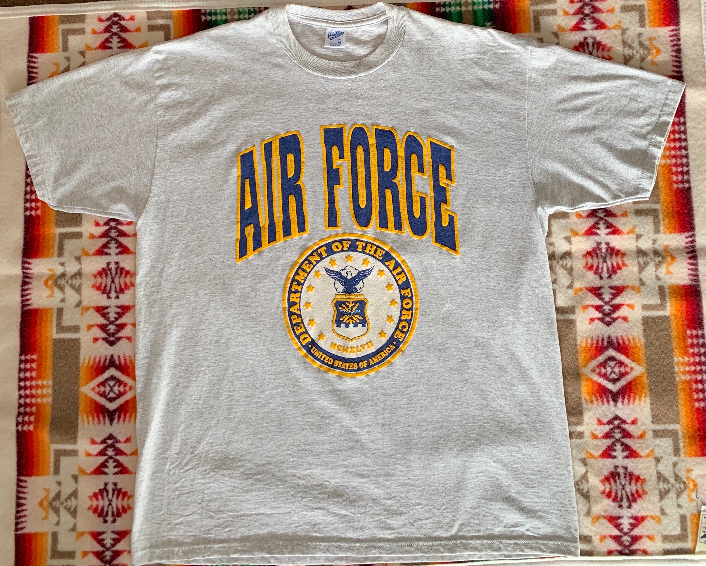 velva sheen 70s us air forceacademy tシャツ Vintage Velva Sheen Air Force T Shirt Made in USA - Etsy