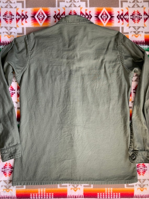 Vintage Army Utility Shirt Jacket OG 107 Vietnam … - image 6