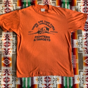 Vintage Air Force t shirt made in USA single stitch 251st Fighters