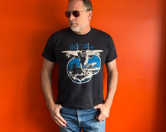 Vintage US Navy t shirt single stitch Naval Aviation