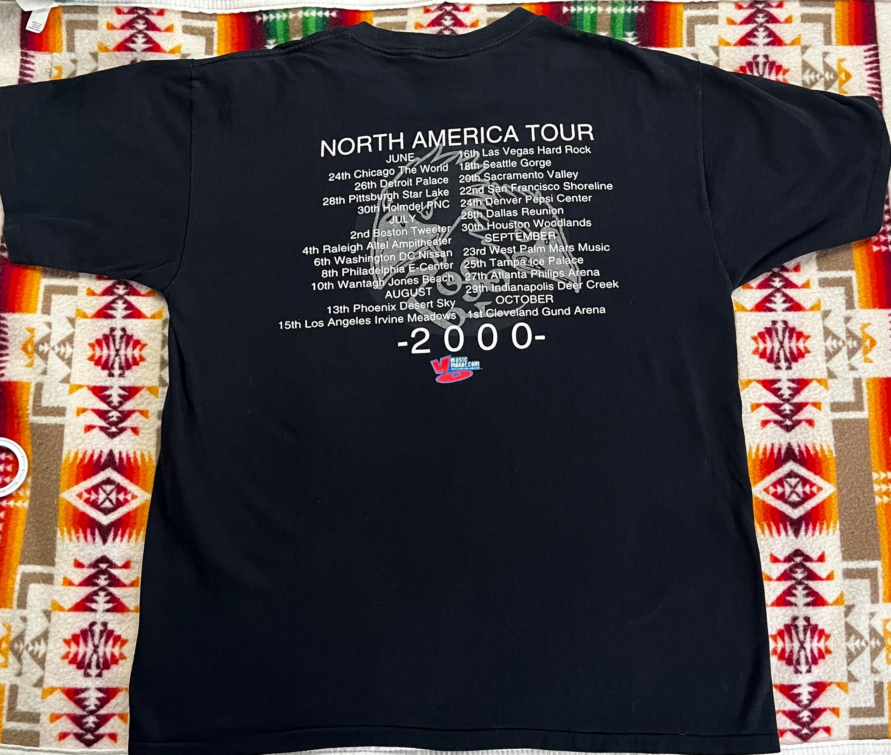 Vintage Jimmy Page & the Black Crowes 2000 Concert T-shirt - XL - Etsy