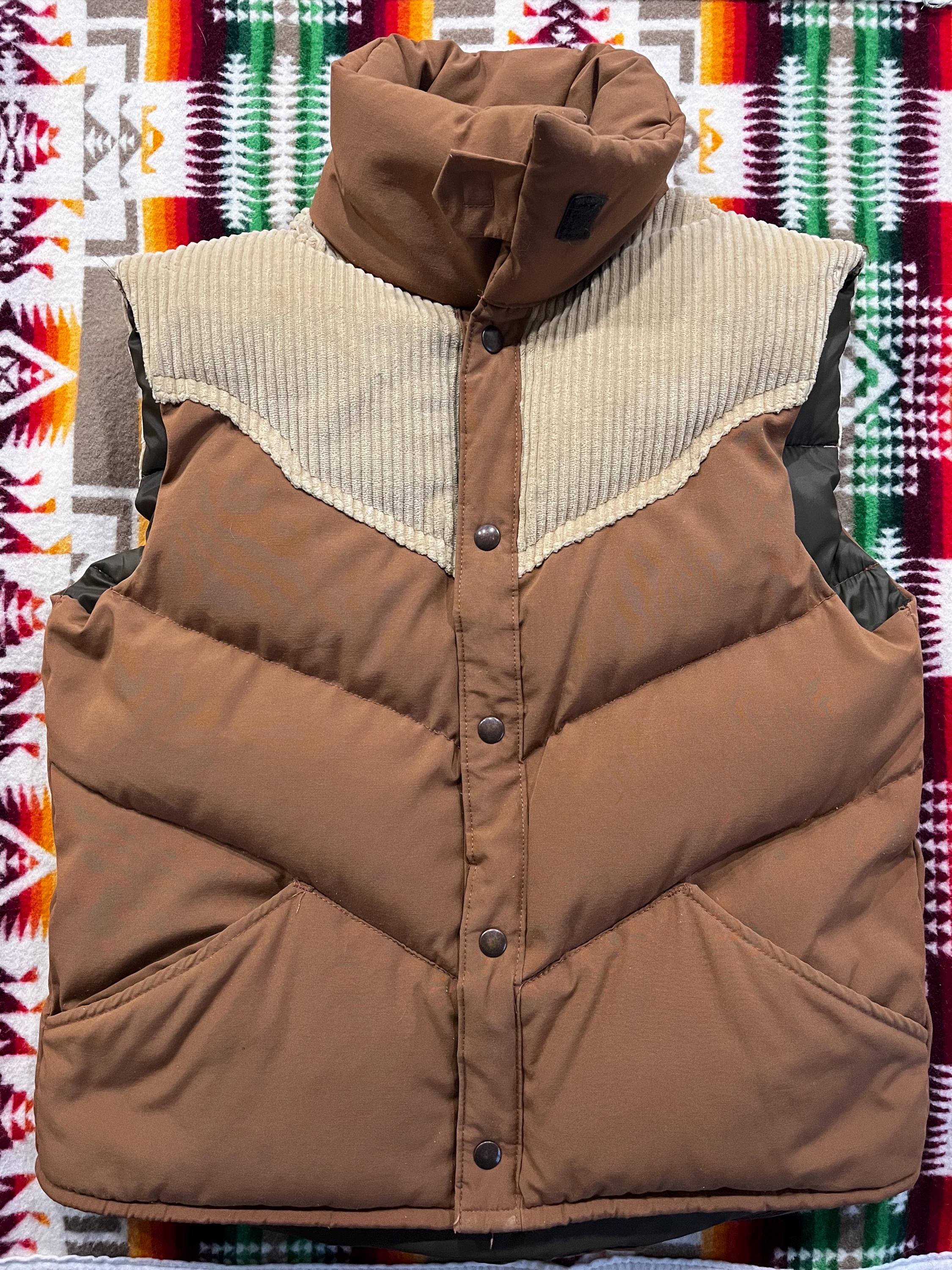 Vintage 80s William Barry Down Puffer Vest Made in USA Medium