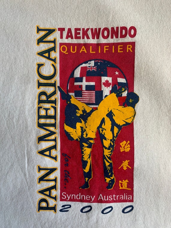Vintage Taekwondo t shirt ringer single stitch ma… - image 2