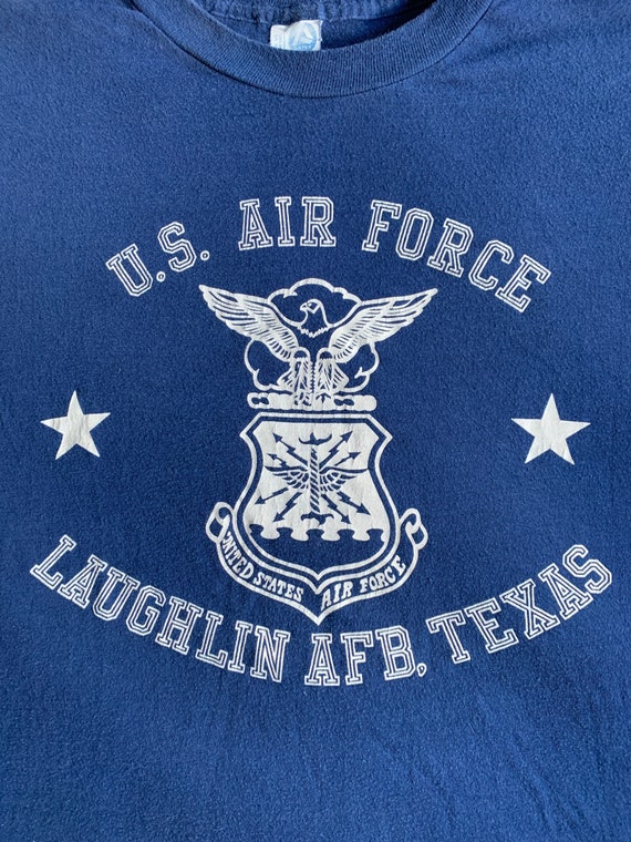Vintage Air Force t shirt made in USA Laughlin Te… - image 2