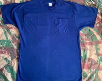Vintage 90'S BVD blank sweatshirt, made in the USA, size M, men's. cotton navy blue type Vintage Second Hand