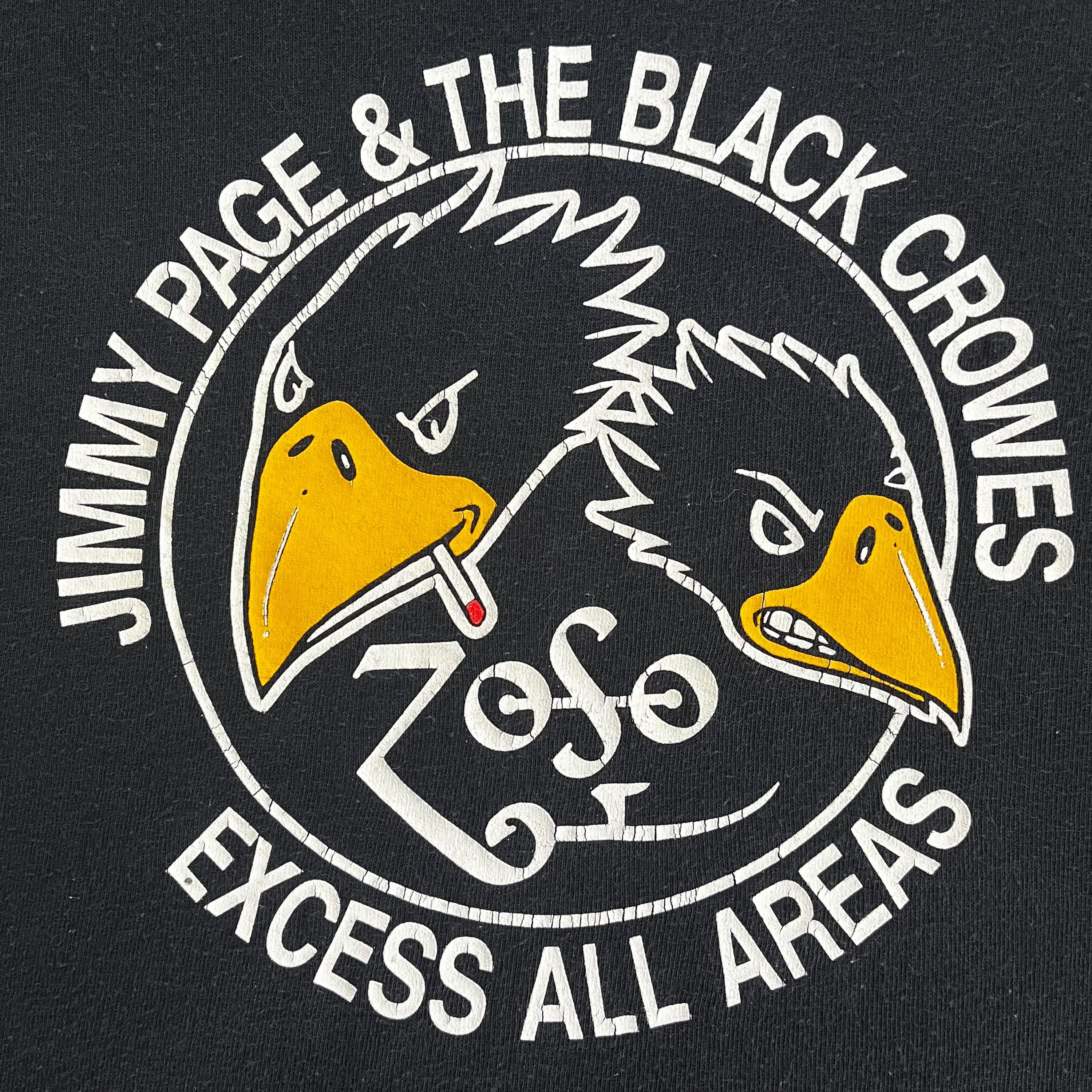 Vintage Jimmy Page & the Black Crowes 2000 Concert T-shirt - XL - Etsy