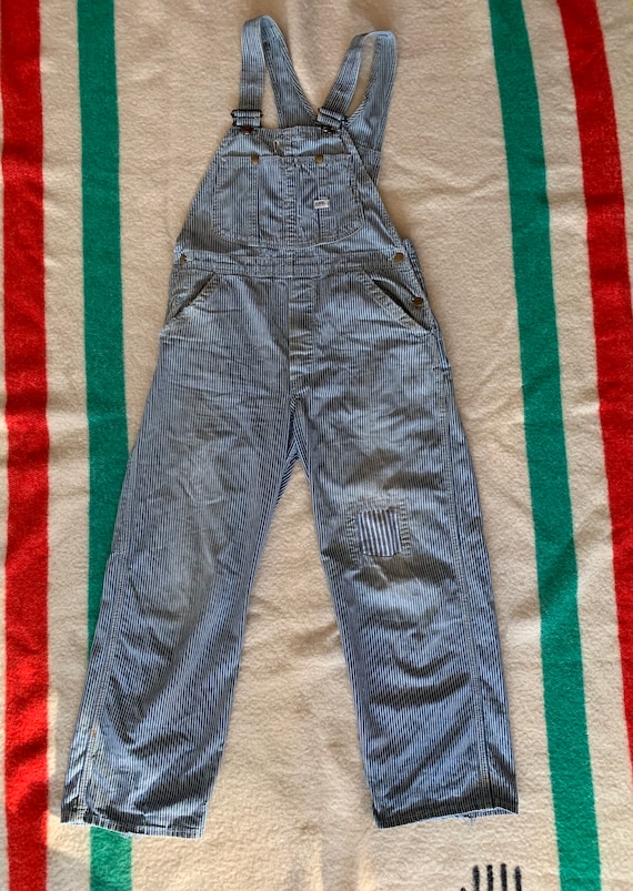 Vintage Lee Hickory Stripe Overalls made in USA wi