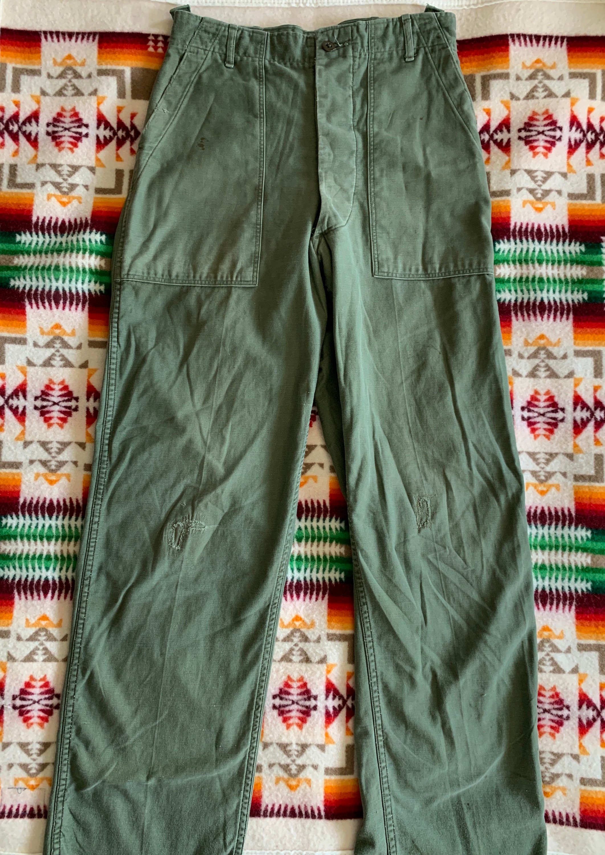 60s US ARMY OG-107 Utility Trouthers