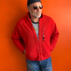 Vintage Patagonia Synchilla full zip fleece jacket made in usa large
