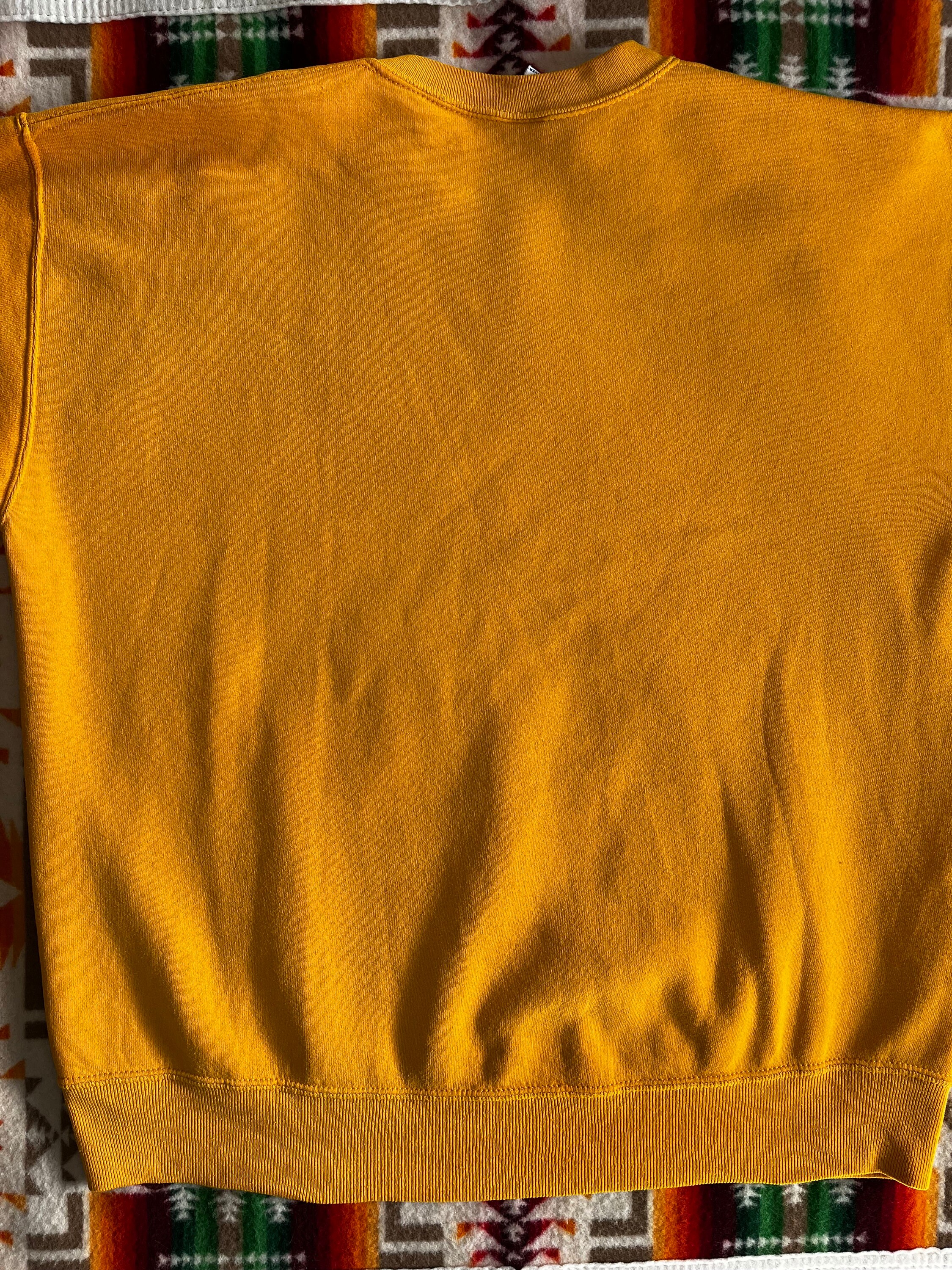 Vintage 80s Yellow Russell Athletic Sweatshirt Made in USA XL - Etsy