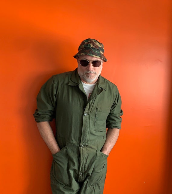 Vintage Type 1 Military Coveralls Cotton Sateen OG 107 Made