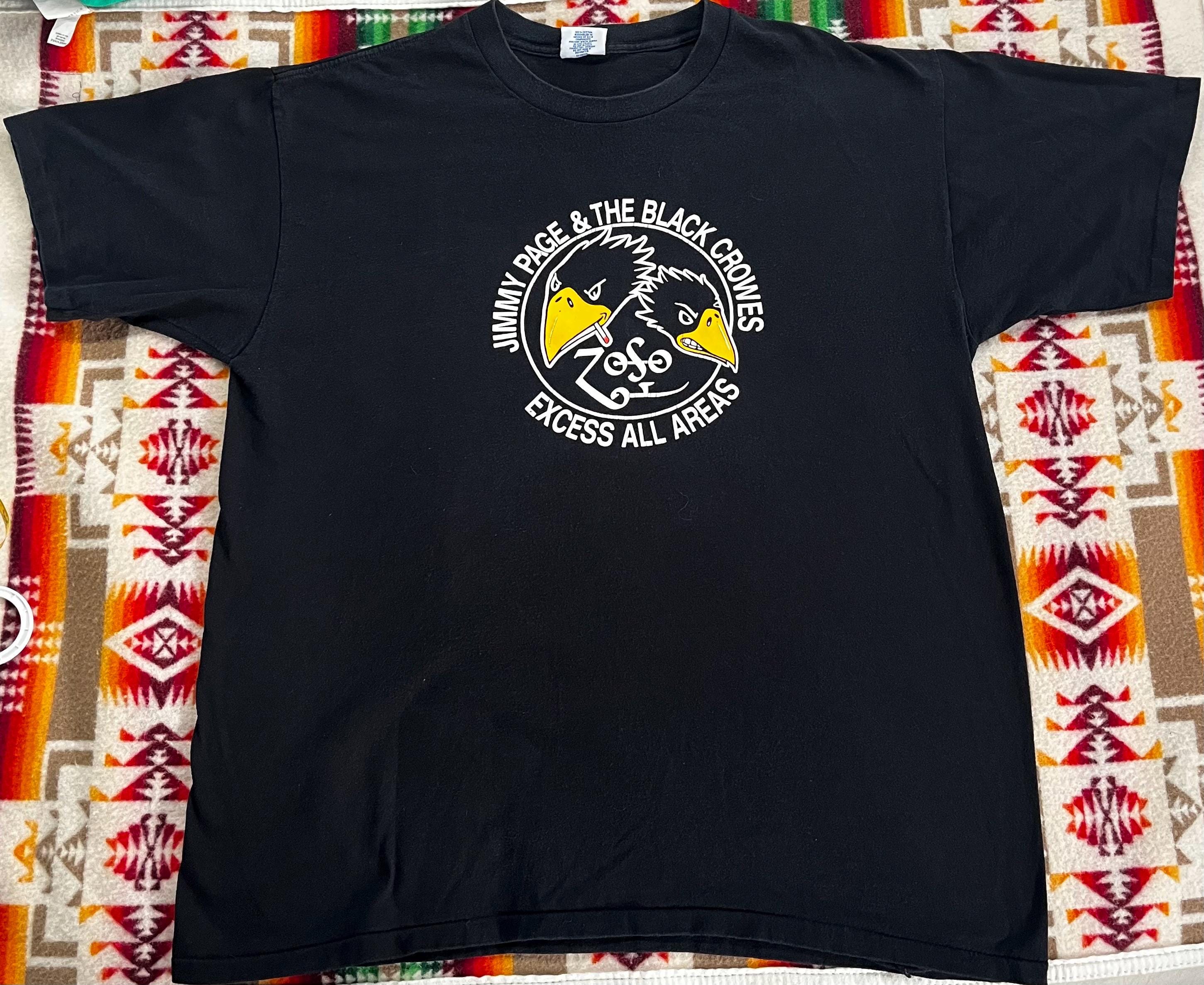 Vintage Jimmy Page & the Black Crowes 2000 Concert T-shirt - XL - Etsy