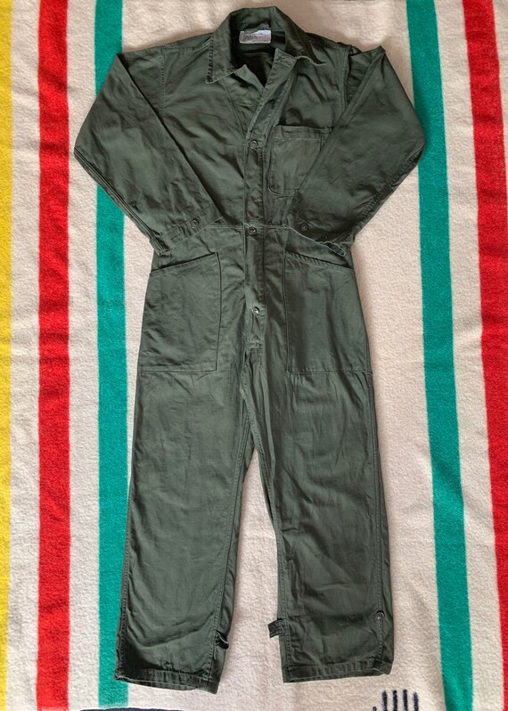 Vintage Vietnam era OG 107 Cotton Sateen Coveralls