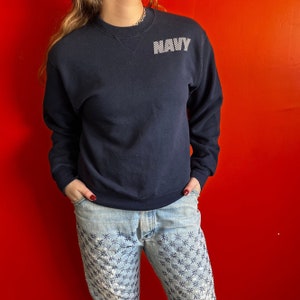 Vintage USN Sweatshirt US Navy made in USA Small