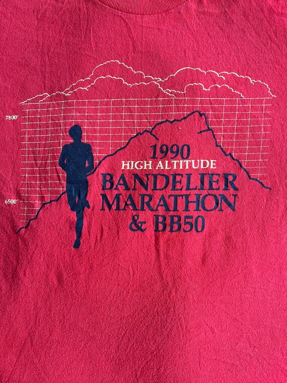T-shirt Vintage Marathon Vittel 2000 - Homme - Taille XL - Noir