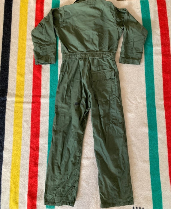 Vintage Vietnam era OG 107 Cotton Sateen Coverall… - image 6