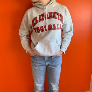 Vintage Elizabeth Football hoodie van Discus gemaakt in de VS Klein