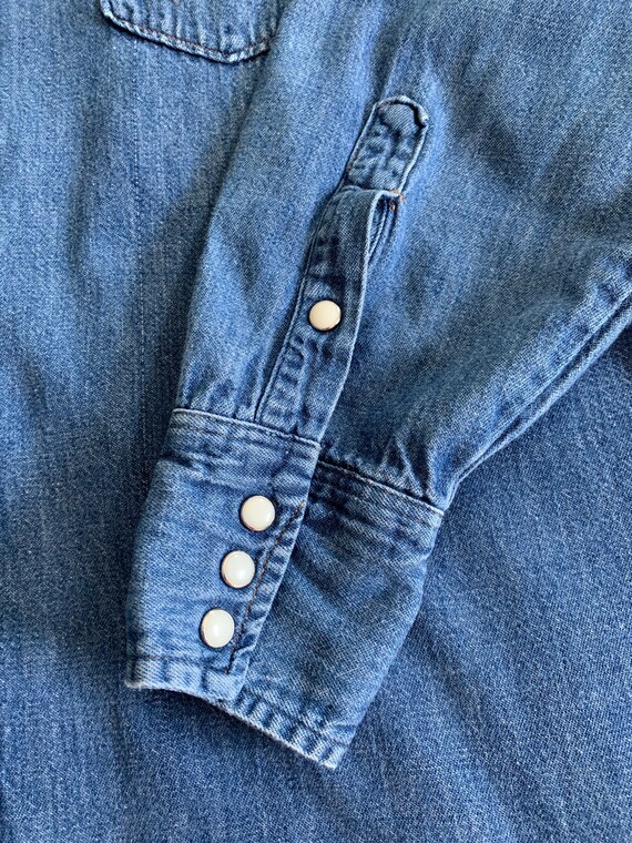 Vintage Wrangler denim western shirt made in USA Sanf… Gem
