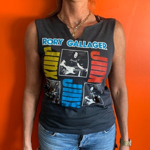 Vintage Rory Gallager Konzert T-Shirt Junk 82 83 Einzelstich