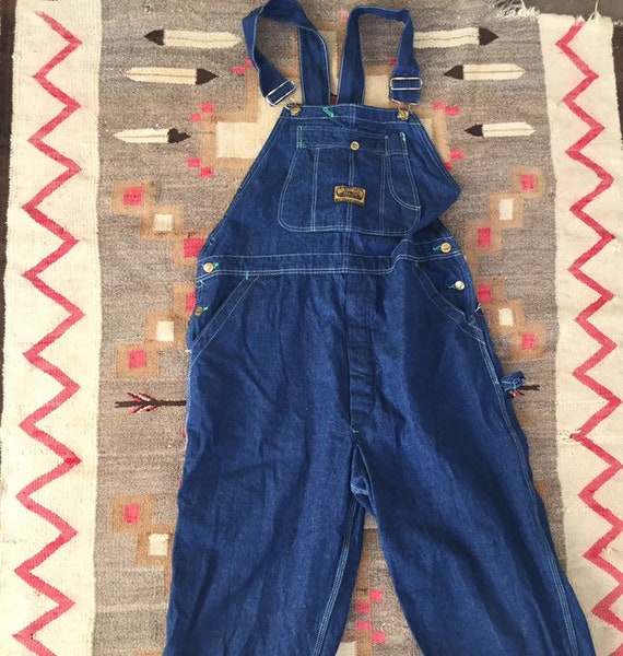 button fly overalls