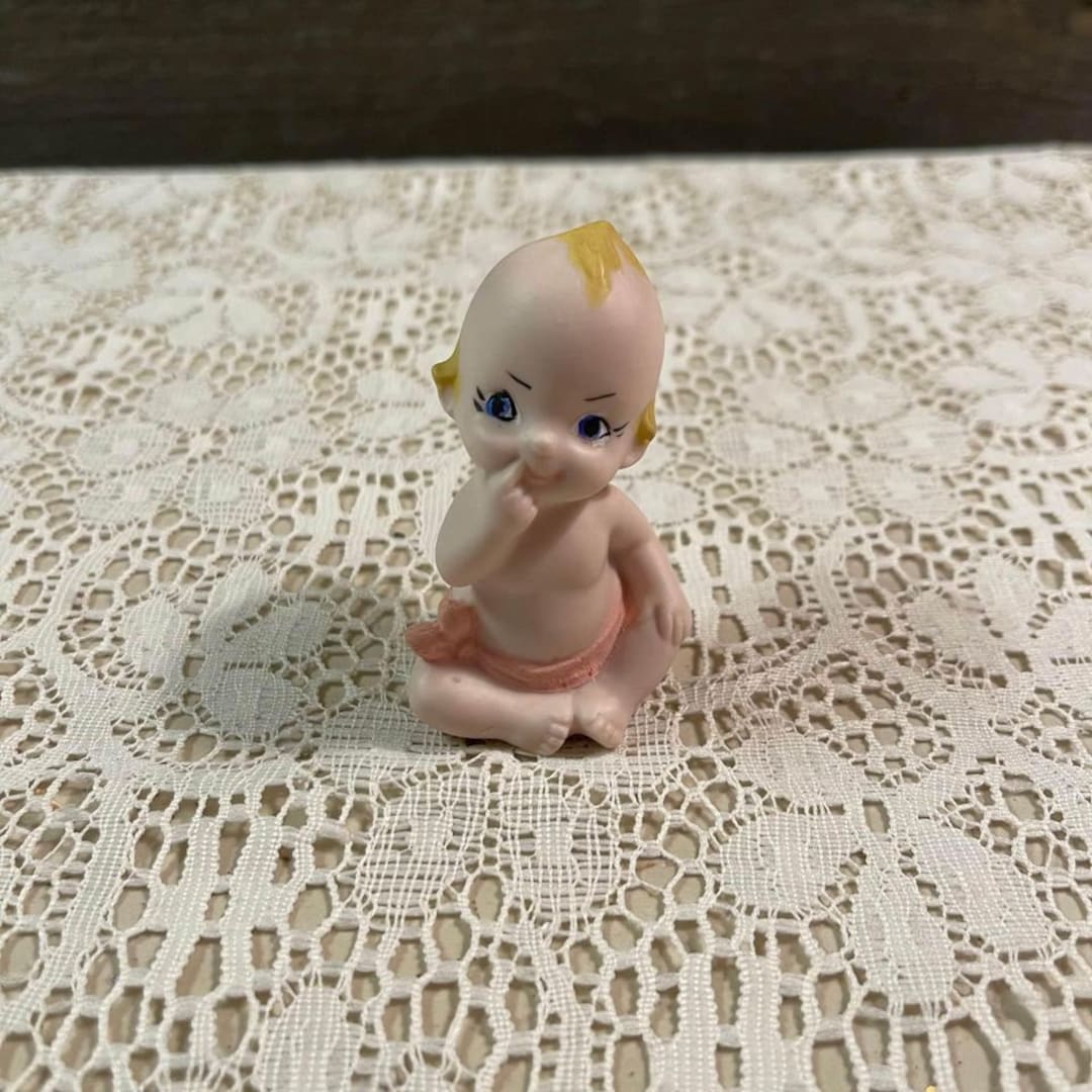 Vintage Bisque Kewpie Doll Baby Figurine 2 Etsy