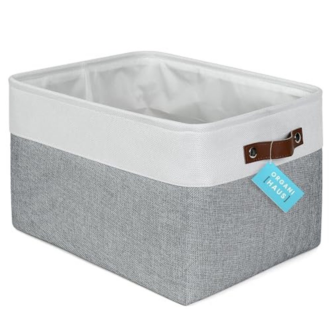 Organihaus Fabric Storage Basket for Shelves Extra Large Closet Storage