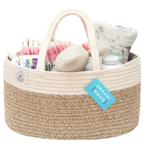 Embroidered Rope Baskets Etsy