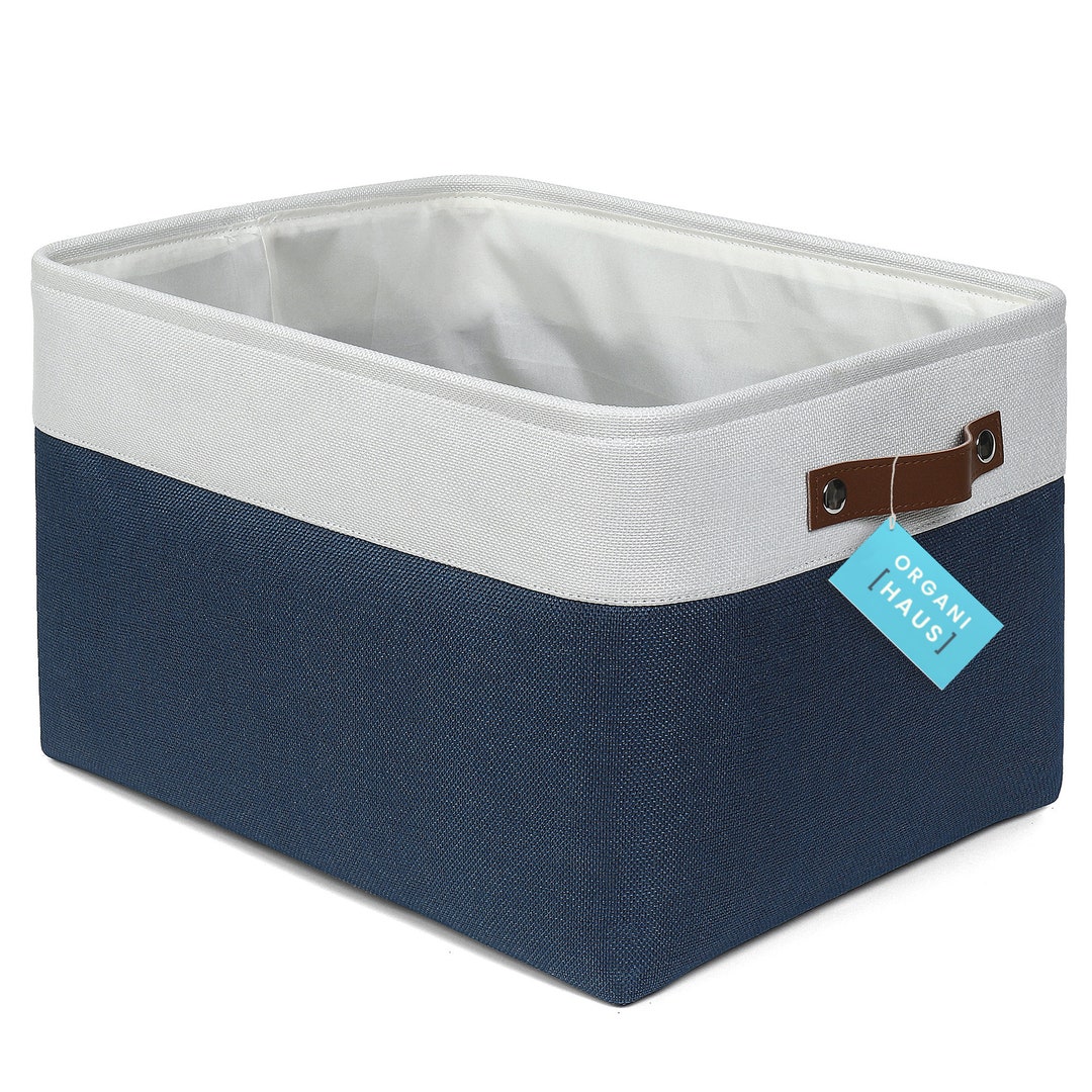 Organihaus Fabric Storage Basket for Shelves Extra Large Closet Storage