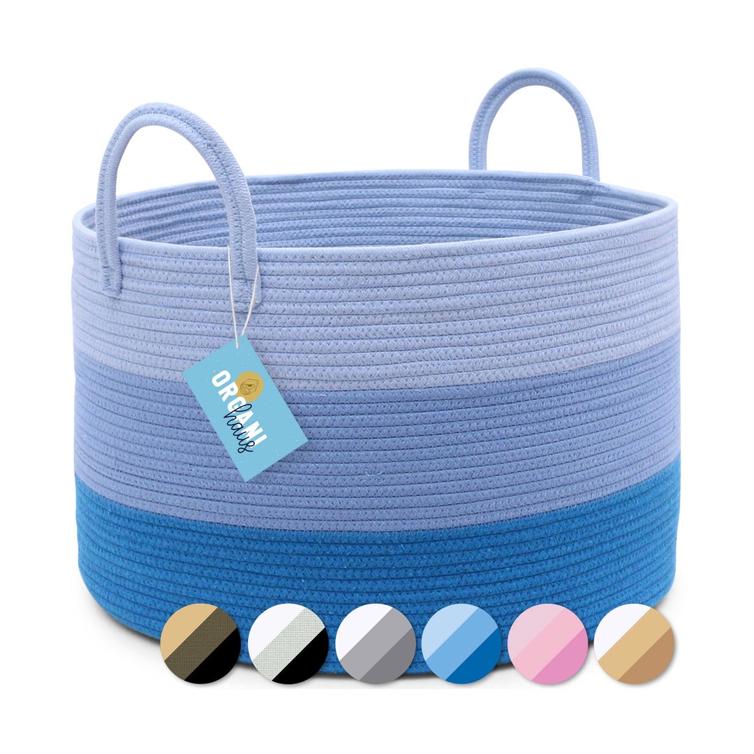Organihaus XXL Cotton Rope Basket Wide 20x13 Storage - Etsy