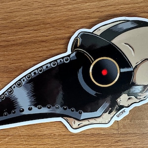 Plague Doctor Mask Skull Sticker