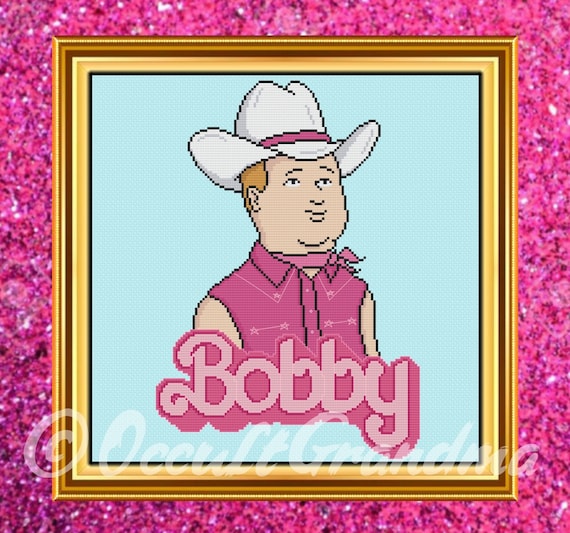 Bobby Hill Barbie King Of The Hill Cowboy Funny Cute Cartoon Cross Stitch  Pattern DIGITAL DOWNLOAD