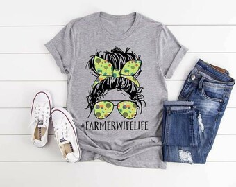 Farmer Wife Life T-Shirt: Country Farm Girl Tee