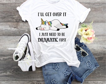 T-shirt 'Dramatic Unicorn' voor jongeren - Bella Canvas