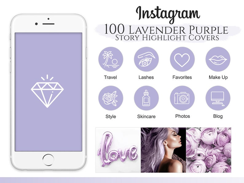 purple instagram highlight icons purple instagram highlight icons