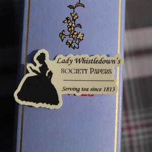 Bridgerton Aufkleber, Lady Whistledown Aufkleber, Bridgerton Lady Whistledown Aufkleber, lustiger Bridgerton Aufkleber, lustiger Lady Whistledown Aufkleber